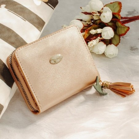 Carteira Feminina Tassel C/ Pingente Porta Cartões Moedas