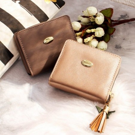 Carteira Feminina Tassel C/ Pingente Porta Cartões Moedas