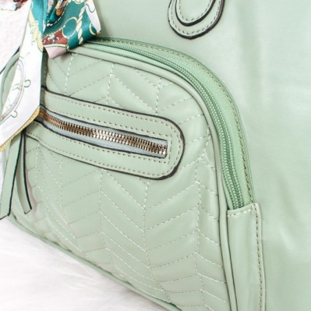 Bolsa Feminina De Mão Social Executiva Em Tressê Com Lenço