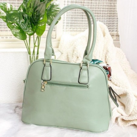 Bolsa Feminina De Mão Social Executiva Em Tressê Com Lenço