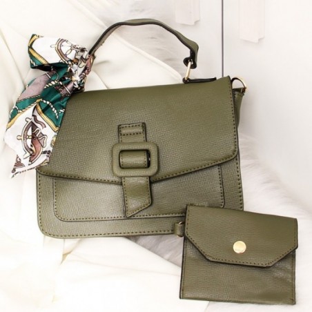 Bolsa Feminina De Mão Luxo C/ Lenço Porta Cartão Removível
