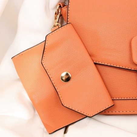 Bolsa Feminina De Mão Luxo C/ Lenço Porta Cartão Removível