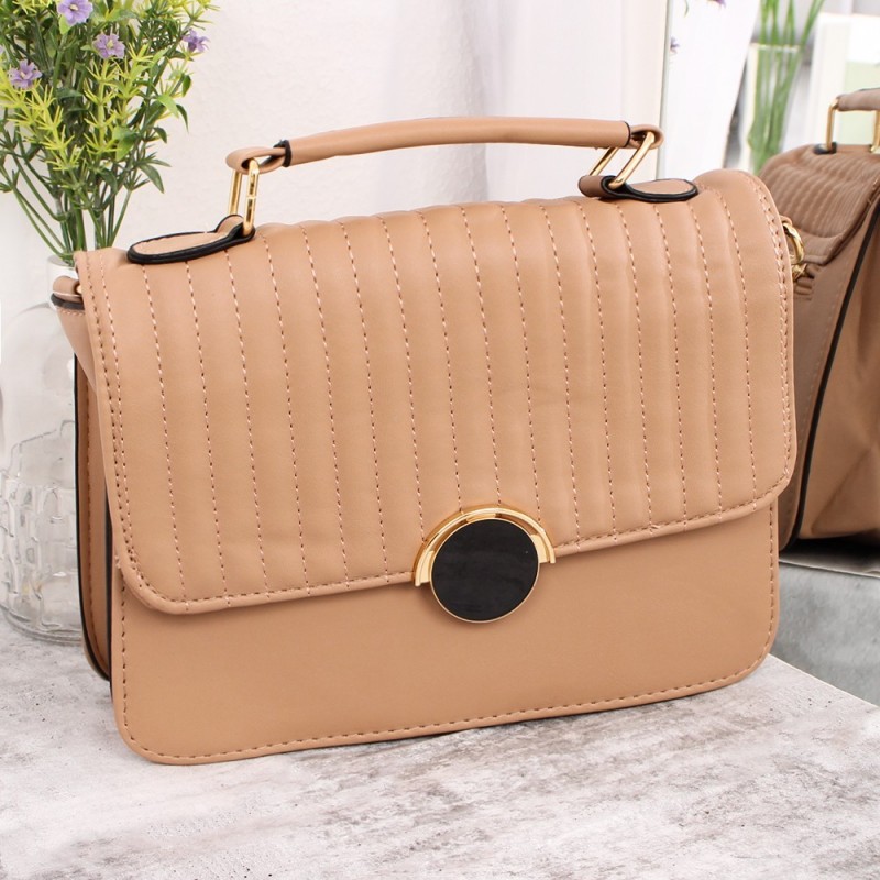 Bolsa Mão Feminina Luxo Baú Alto Relevo C/ Porta Cartão