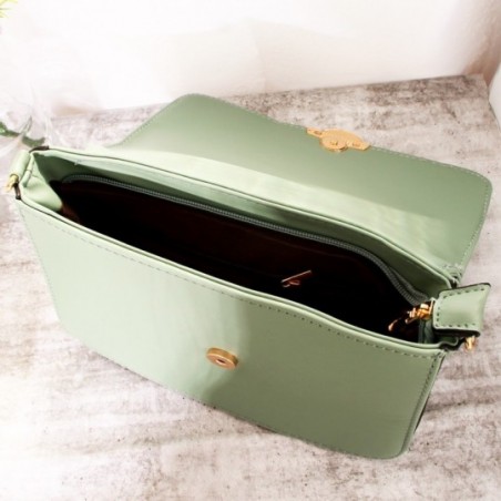 Bolsa Mão Feminina Luxo Baú Alto Relevo C/ Porta Cartão