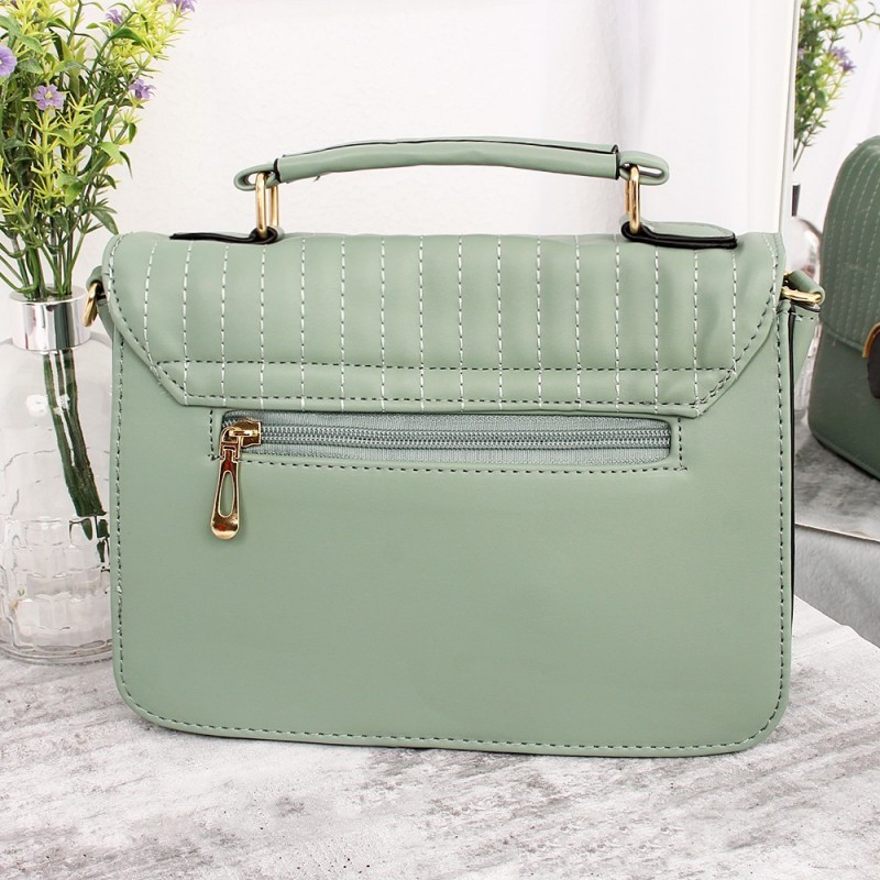 Bolsa Mão Feminina Luxo Baú Alto Relevo C/ Porta Cartão
