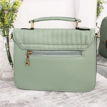 Bolsa Mão Feminina Luxo Baú Alto Relevo C/ Porta Cartão