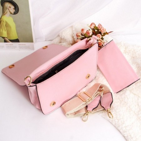 Bolsa Transversal Feminina Luxo Alto Relevo C/ Porta Cartões