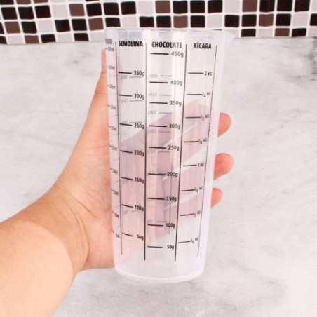 Copo De Medidas Dosador Graduado C/ Bico 500ml ErcaPlast