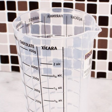 Copo De Medidas Dosador Graduado C/ Bico 500ml ErcaPlast 2