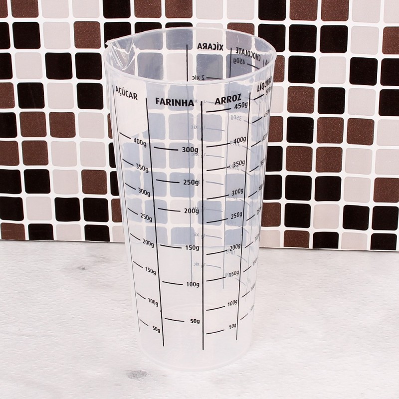 Copo De Medidas Dosador Graduado C/ Bico 500ml ErcaPlast