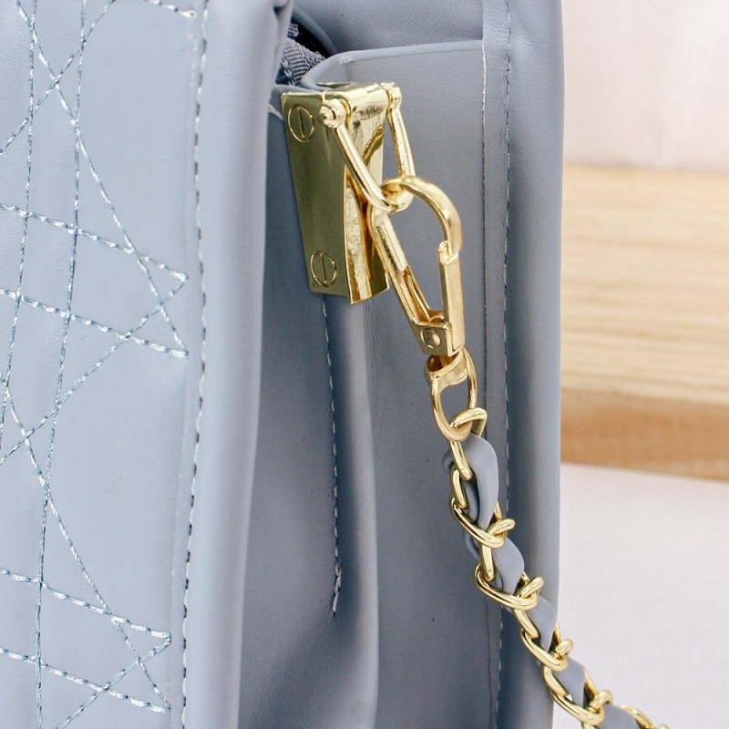 Bolsa Feminina De Mão Social Luxo Estruturada Com Correntes
