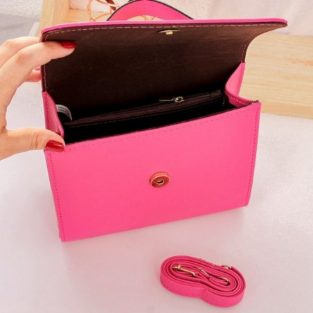 Bolsa Feminina Baú Estruturada Luxo De Mão Alto Relevo