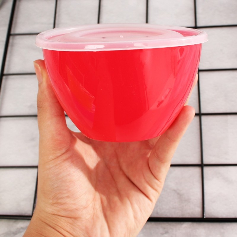 Tigela Pote C/ Tampa 350ml Cores Variadas ErcaPlast