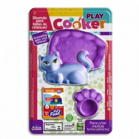 Kit Gatinho Pet Com 4 Peças Brinquedo Infantil Altimar