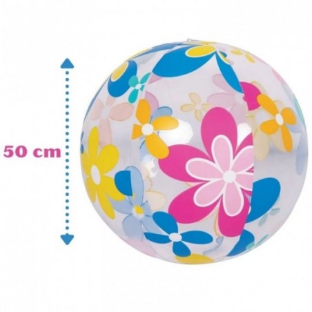Bola Infantil De Praia Inflável Transparente 50 Cm Wellmix