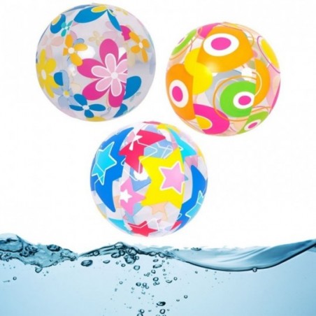 Bola Infantil De Praia Inflável Transparente 50 Cm Wellmix
