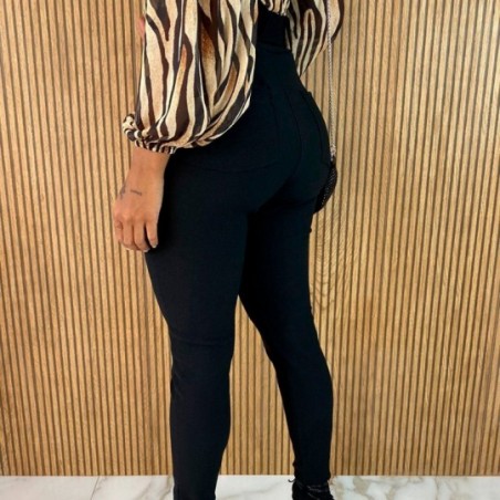 Calça Skinny Feminina Tecido Malha Pop Moda Blogueira
