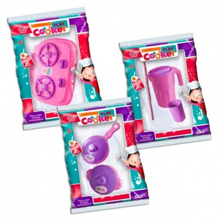 Kit Brincando De Cozinha Jarra Fogão E Acessórios Infantil