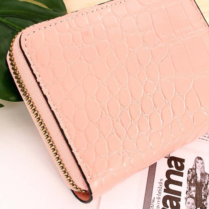 Carteira Feminina Animal Print Com Tassel Pingente Coração