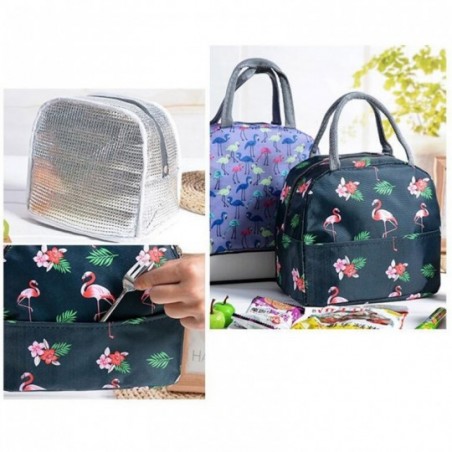Bolsa Feminina De Mão Térmica Marmita Viagem Estampada