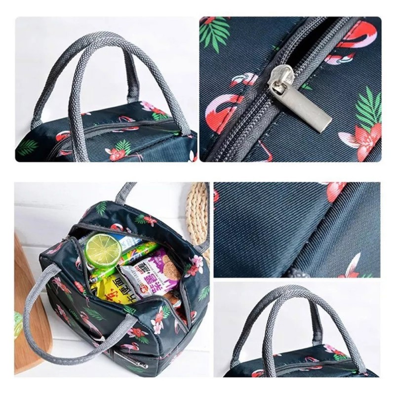 Bolsa Feminina De Mão Térmica Marmita Viagem Estampada