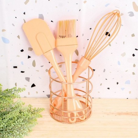 Kit Confeiteiro Espátula Silicone + Pincel + Fouet  Wellmix