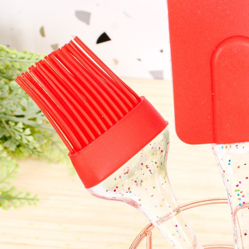 Kit Confeitaria Espátula Silicone + Pincel + Fouet Wellmix