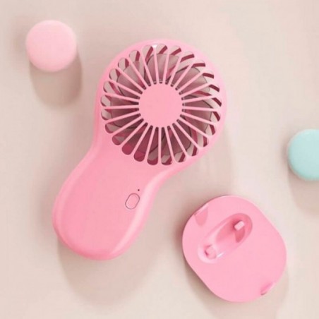 Mini Ventilador Portátil De Mão Com Suporte Celular