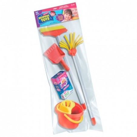 Conjunto Limpeza Brinquedo Infantil Com Rodo Zuca Toys