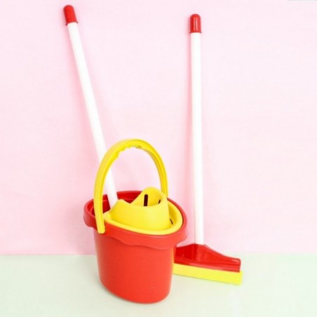 Conjunto Limpeza Brinquedo Infantil Com Rodo Zuca Toys