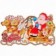 Painel Natalino Variados Papai Noel Com Glitter 55CM x 30CM