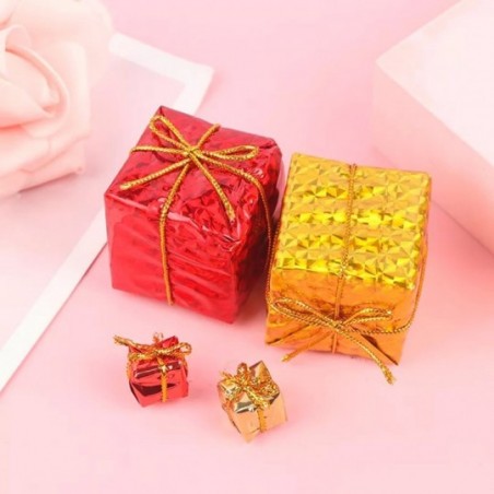 Kit 12 Mini Caixinhas Presente Pendurar Árvore De Natal