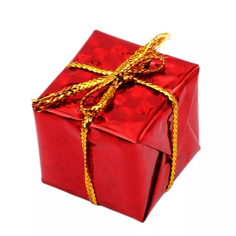 Kit 12 Mini Caixinhas Presente Pendurar Árvore De Natal