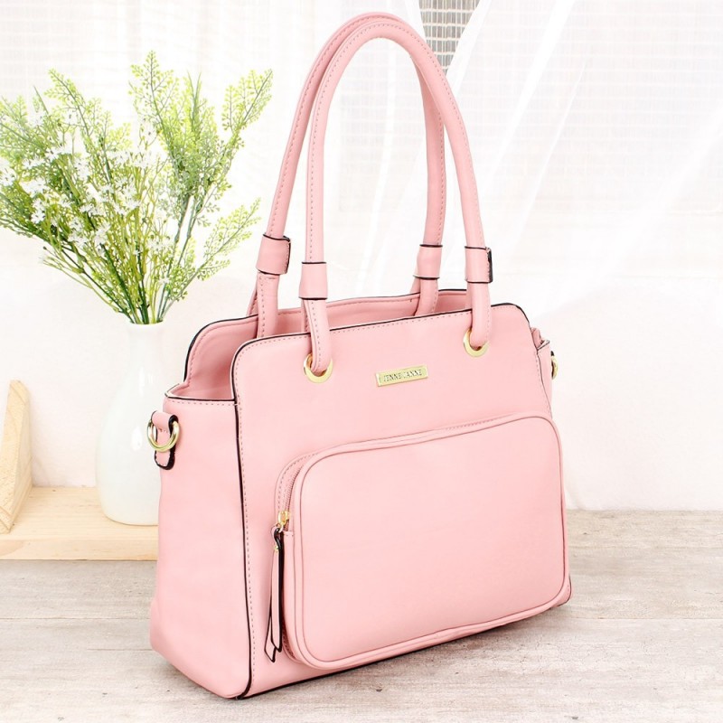 Bolsa Feminina Totem Estruturada Alça Dupla Bolso Externo