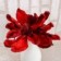Pick Natalino Enfeite Glitter Flor Vermelha 19 Cm Atacado