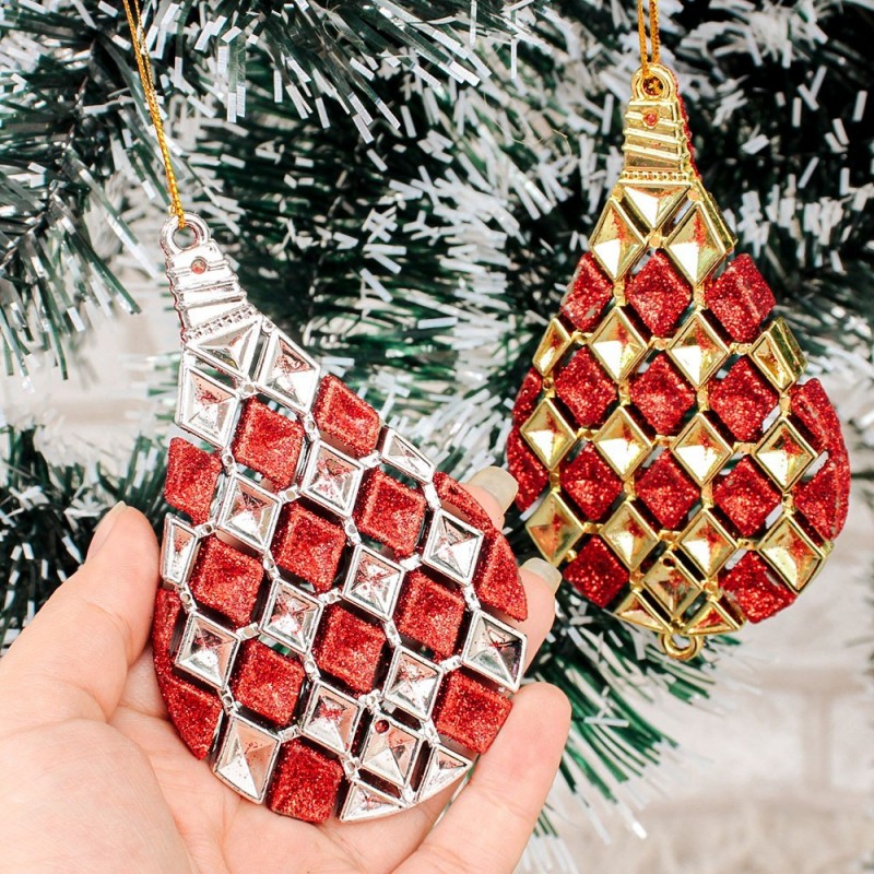 Enfeite Pendurar Árvore De Natal 3D Sortidos 10 cm Atacado