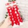 Kit 12 Laços Vermelho Enfeite De Natal 6,5X5,5CM Atacado