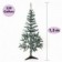 Árvore De Natal Nevada Com 220 Galhos 1,5 Metros
