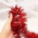 Enfeite Festão Metalizado Vermelho Árvore De Natal 2 Metros
