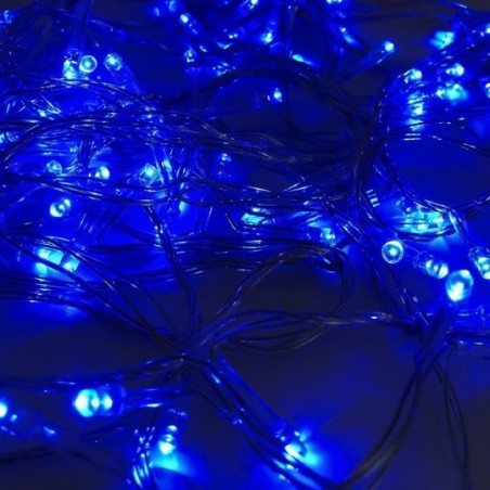 Pisca Pisca Natal 100 Leds Azul 4 Funções 220V 9 Metros