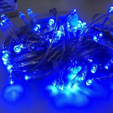 Pisca Pisca Natal 100 Leds Azul 4 Funções 220V 9 Metros