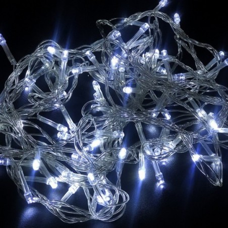 Pisca Pisca Natal 100 Leds Branco Frio 8 Funções 220V 8M