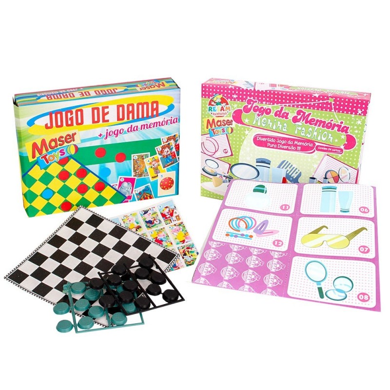 Kit Diversão 2 Jogos Infantis Ludo + Jogo Da Memória