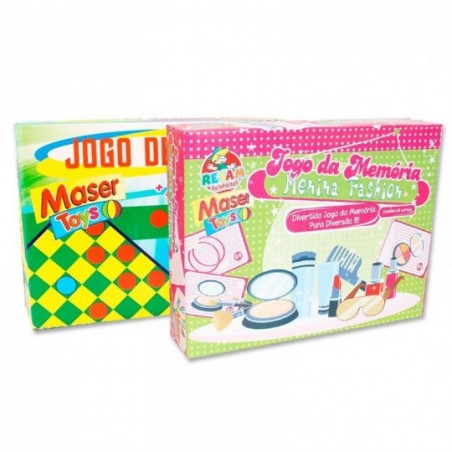 Kit Diversão 2 Jogos Infantis Ludo + Jogo Da Memória
