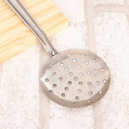 Escumadeira Cozinha Aço Inox Pequena 25 Cm No Atacado