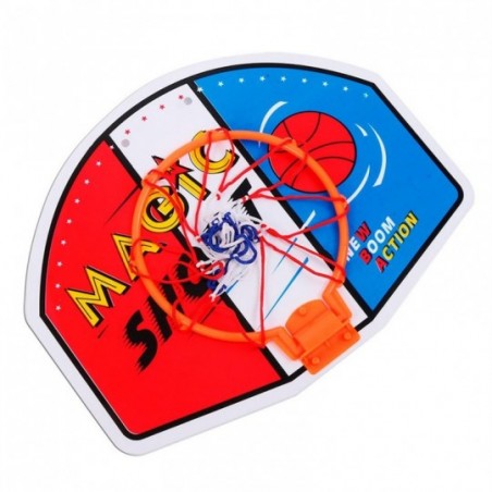 Jogo De Basquete Tabela Cesta Com Bola Wellmix 28 cm