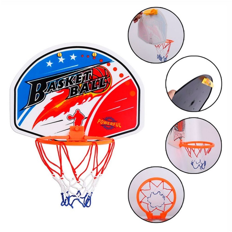 Jogo De Basquete Tabela Cesta Com Bola Wellmix 28 cm