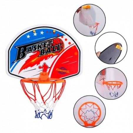 Jogo De Basquete Tabela Cesta Com Bola Wellmix 28 cm