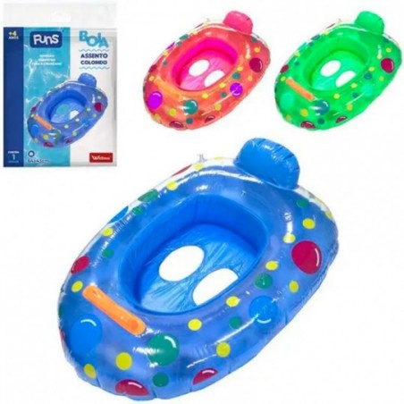Boia Assento Inflável Infantil Colorido 64 x 43 Cm Wellmix