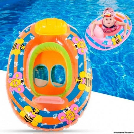 Boia Assento Inflável Infantil Colorido 64 x 43 Cm Wellmix